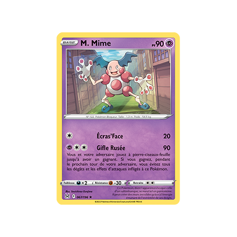 Carte M. Mime - Rare de Pokémon Origine Perdue 067/196