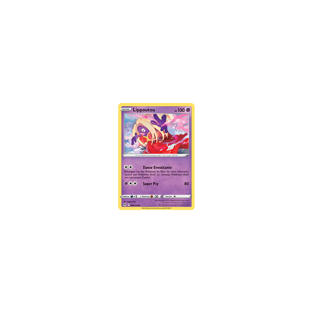 Carte Lippoutou - Commune de Pokémon Origine Perdue 068/196