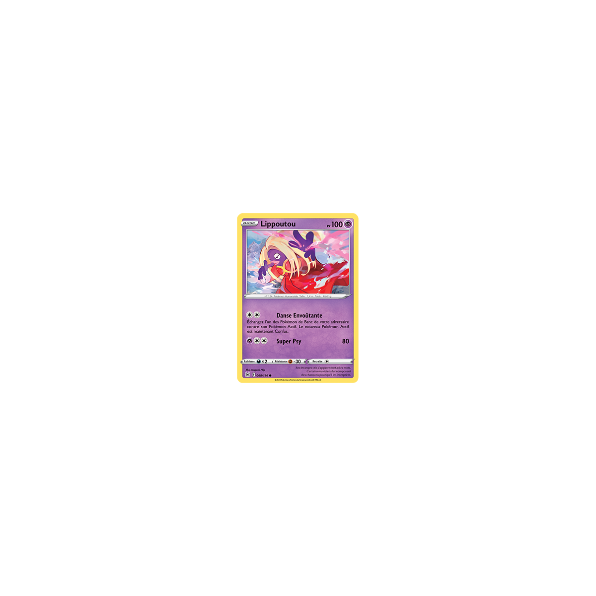 Carte Lippoutou - Commune de Pokémon Origine Perdue 068/196
