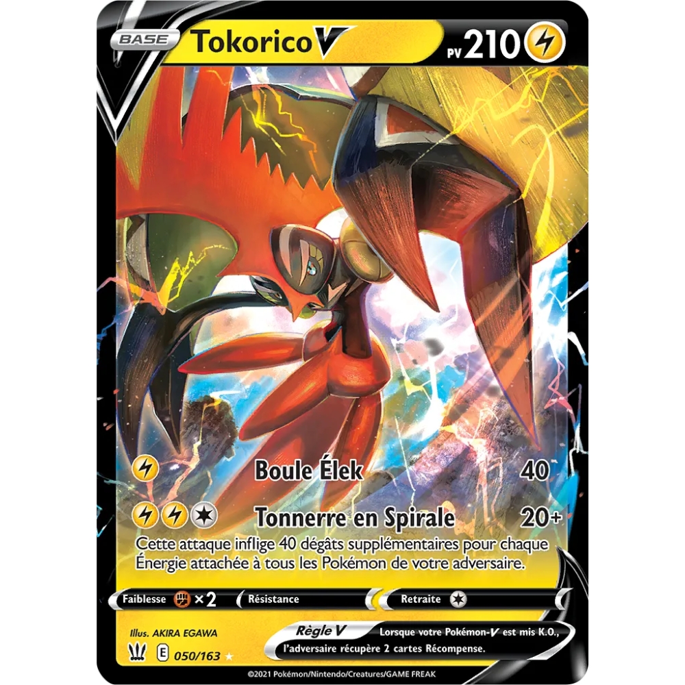 Tokorico 050/163 V Pokémon Épée et Bouclier Styles de Combat