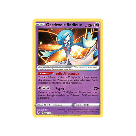 Gardevoir Radieux 069/196 : Radieux rare de Pokémon Origine Perdue