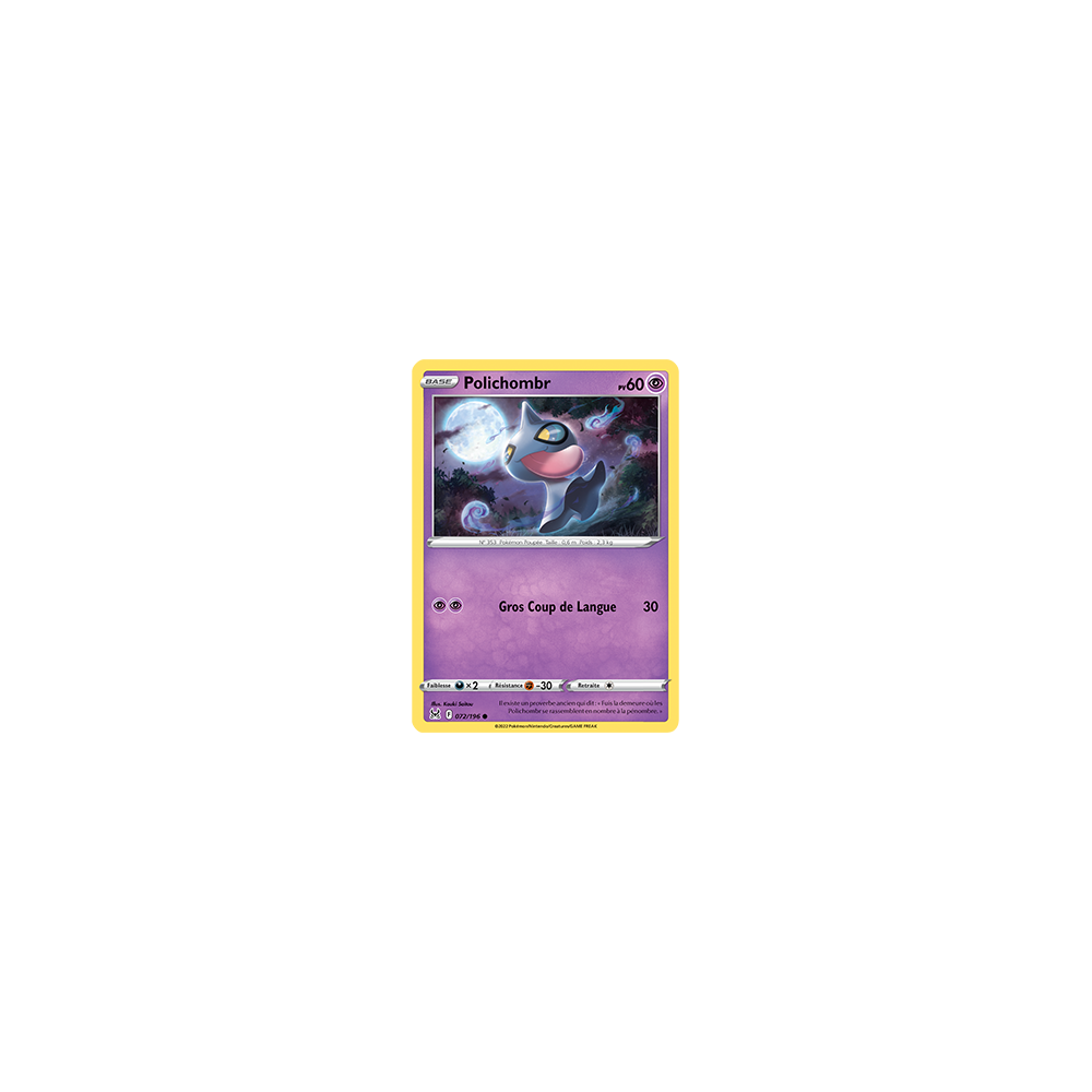 Carte Polichombr - Commune de Pokémon Origine Perdue 072/196