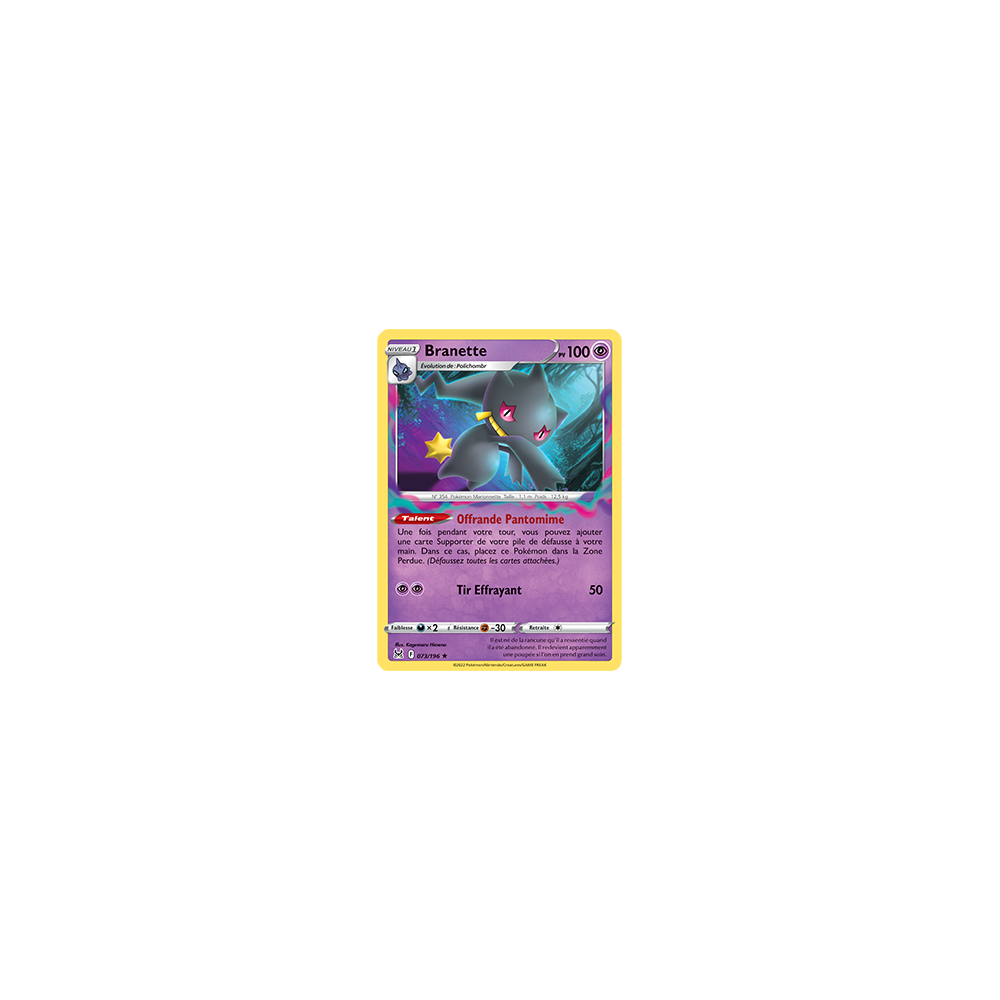 Branette 073/196 : Joyau Rare de l'extension Pokémon Origine Perdue
