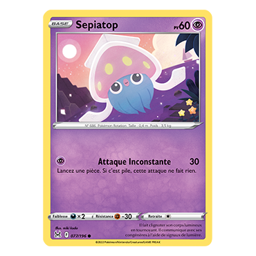 Carte Sepiatop - Commune de Pokémon Origine Perdue 077/196