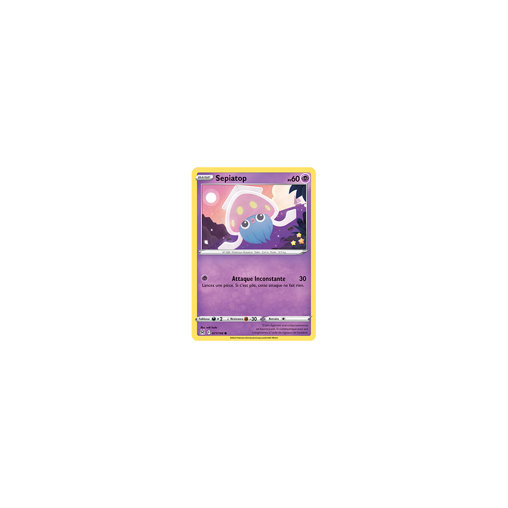 Carte Sepiatop - Commune de Pokémon Origine Perdue 077/196