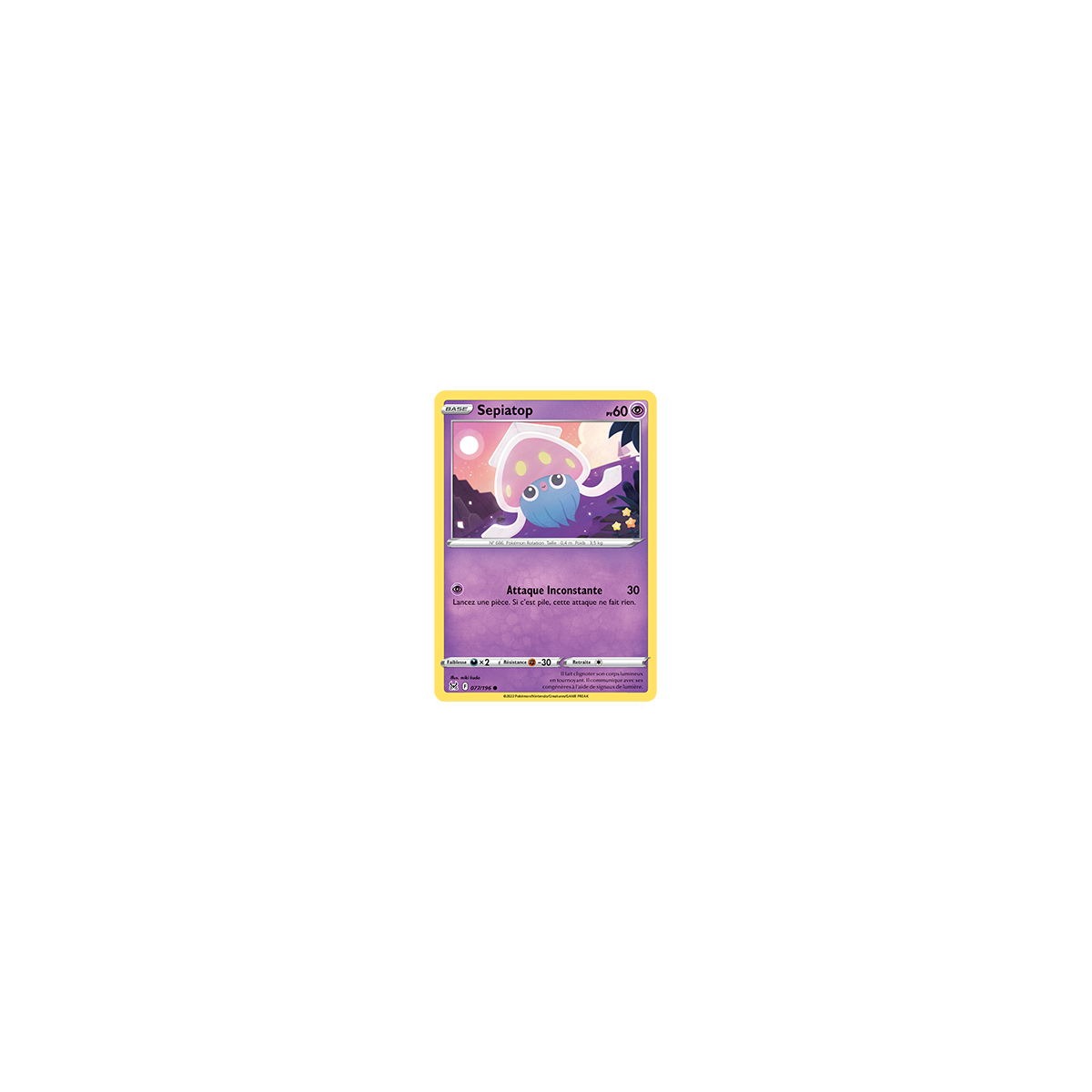 Carte Sepiatop - Commune de Pokémon Origine Perdue 077/196