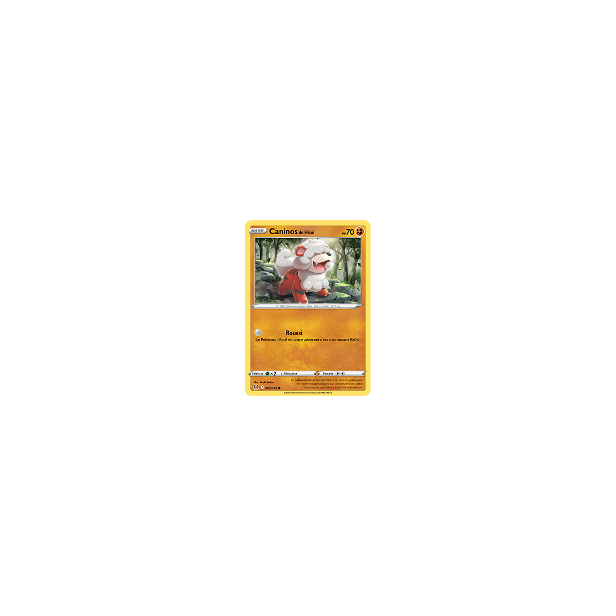 Carte Caninos de Hisui - Commune de Pokémon Origine Perdue 083/196