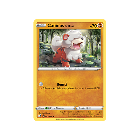 Carte Caninos de Hisui - Commune de Pokémon Origine Perdue 083/196