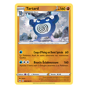 Carte Tartard - Rare de Pokémon Origine Perdue 085/196