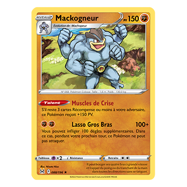 Mackogneur 088/196 rare de l'extension Pokémon Origine Perdue