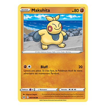 Makuhita 097/196 : Joyau Commune de l'extension Pokémon Origine Perdue
