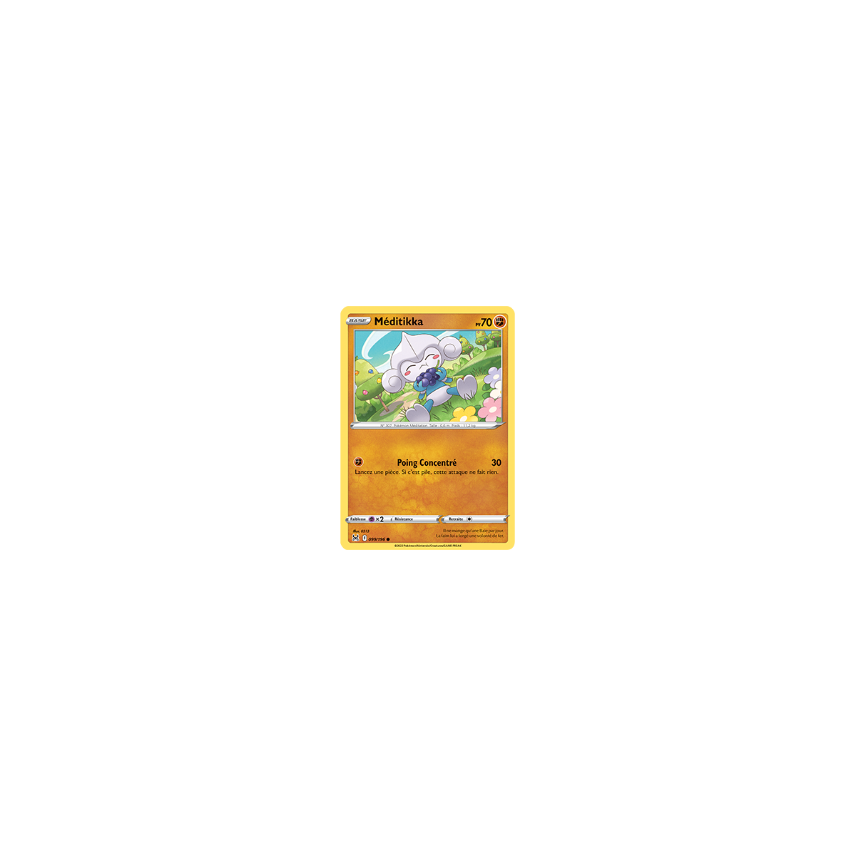 Carte Méditikka - Commune de Pokémon Origine Perdue 099/196
