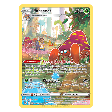 Carte Parasect - Holographique rare Pokémon Origine Perdue TG01/TG30