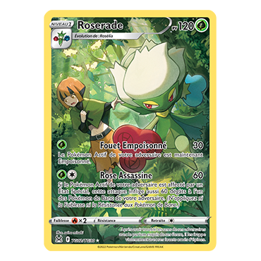 Roserade TG02/TG30 rare de l'extension Pokémon Origine Perdue