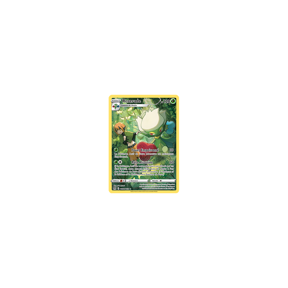 Roserade TG02/TG30 rare de l'extension Pokémon Origine Perdue