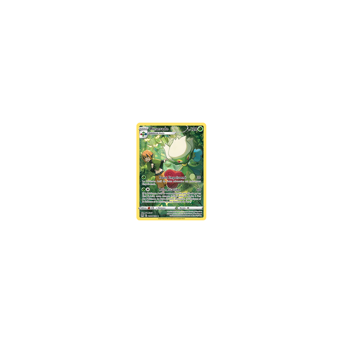 Roserade TG02/TG30 rare de l'extension Pokémon Origine Perdue