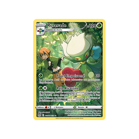 Roserade TG02/TG30 rare de l'extension Pokémon Origine Perdue