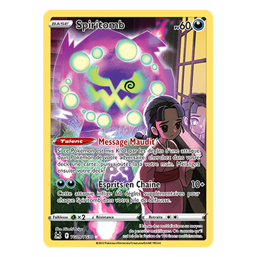 Carte Spiritomb - Holographique rare de Pokémon Origine Perdue TG09/TG30