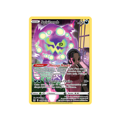 Carte Spiritomb - Holographique rare de Pokémon Origine Perdue TG09/TG30