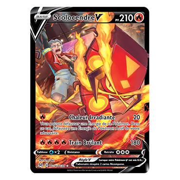 Découvrez Scolocendre, carte Holographique rare V de la série Origine Perdue