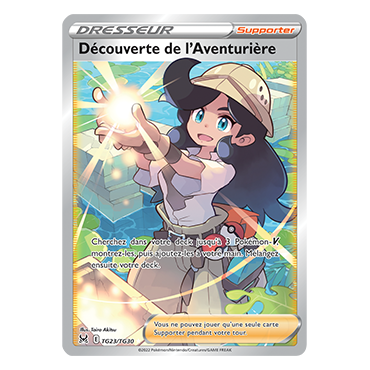 Découverte de l'Aventurière TG23/TG30 : Joyau ultra rare de l'extension Pokémon Origine Perdue