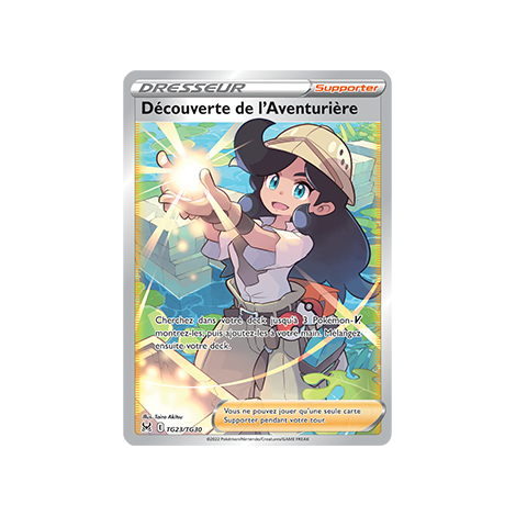 Découverte de l'Aventurière TG23/TG30 : Joyau ultra rare de l'extension Pokémon Origine Perdue