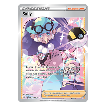 Sally TG28/TG30 : Joyau ultra rare de l'extension Pokémon Origine Perdue