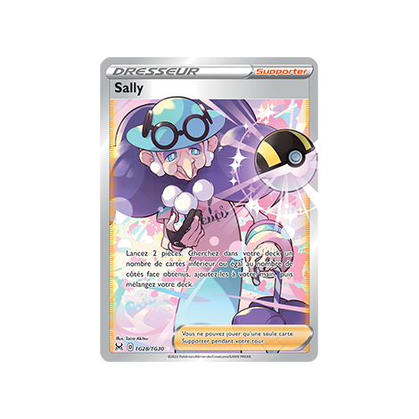 Sally TG28/TG30 : Joyau ultra rare de l'extension Pokémon Origine Perdue