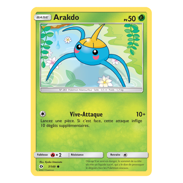 Carte Arakdo - Commune de Pokémon Soleil et Lune (JCC) 7/149