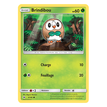 Brindibou 9/149 : Joyau Commune de l'extension Pokémon Soleil et Lune (JCC)