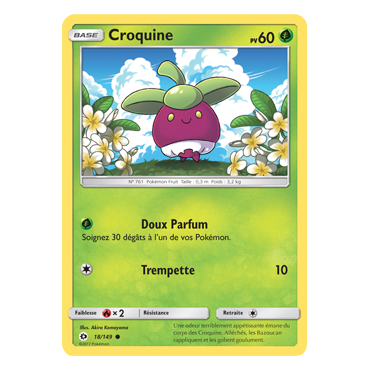Carte Croquine - Commune de Pokémon Soleil et Lune (JCC) 18/149