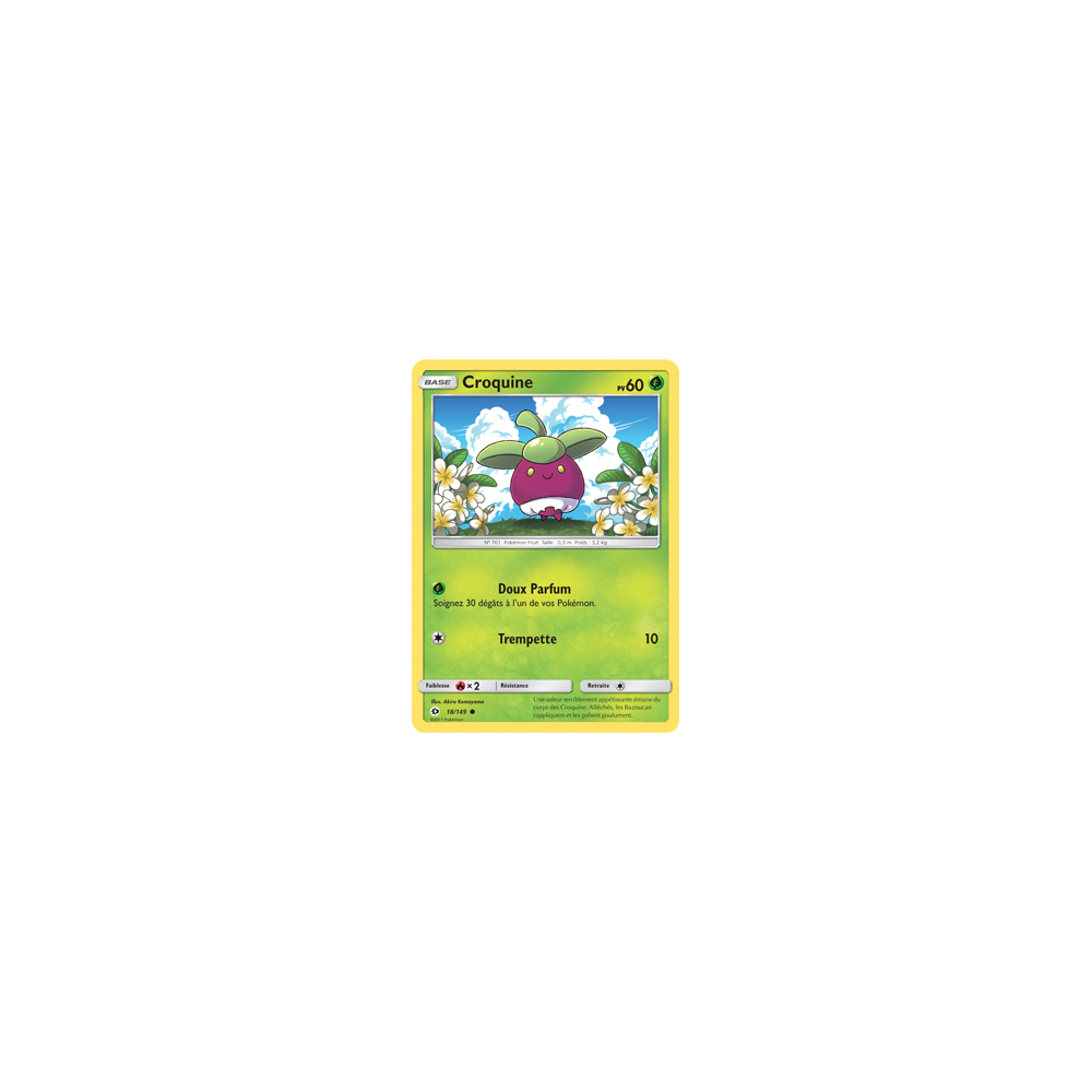 Carte Croquine - Commune de Pokémon Soleil et Lune (JCC) 18/149