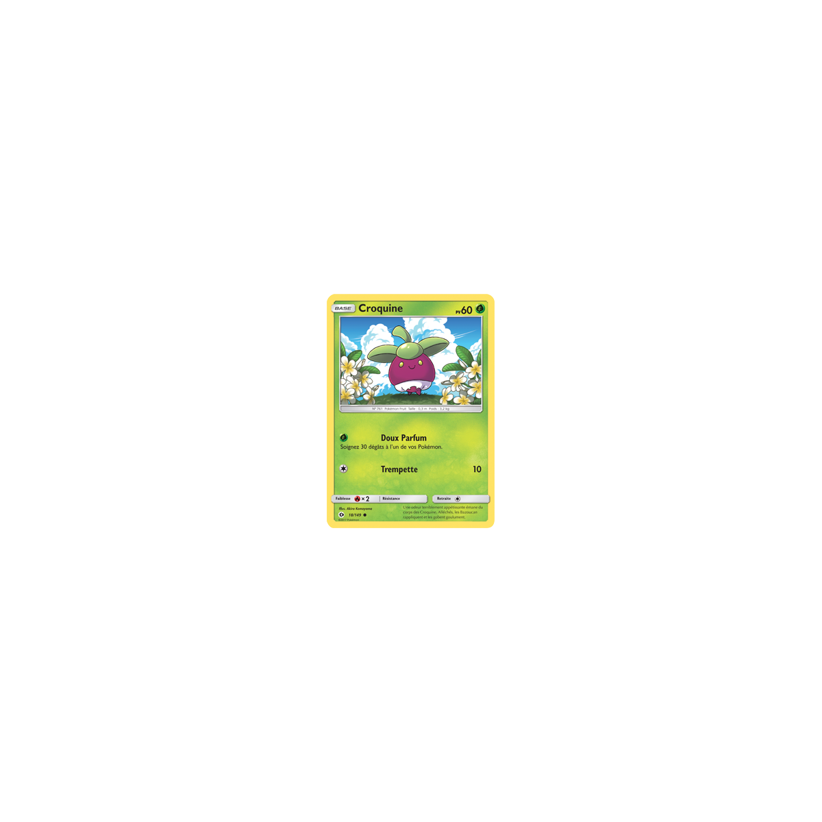 Carte Croquine - Commune de Pokémon Soleil et Lune (JCC) 18/149
