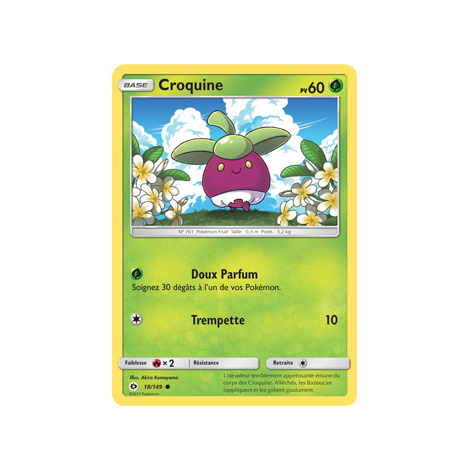 Carte Croquine - Commune de Pokémon Soleil et Lune (JCC) 18/149