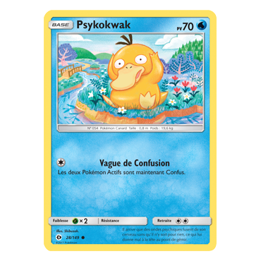 Découvrez Psykokwak, carte Commune de la série Soleil et Lune (JCC)