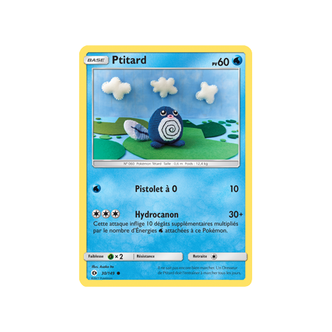 Ptitard 30/149 : Joyau Commune de l'extension Pokémon Soleil et Lune (JCC)