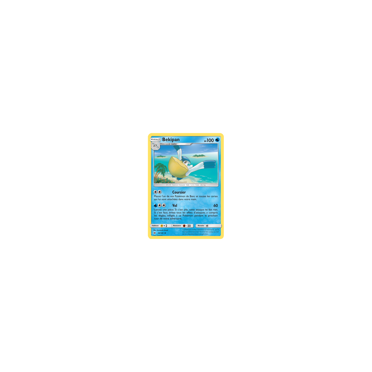 Carte Bekipan - Peu commune de Pokémon Soleil et Lune (JCC) 38/149