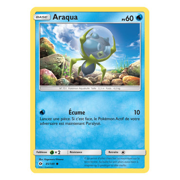 Carte Araqua - Commune de Pokémon Soleil et Lune (JCC) 45/149
