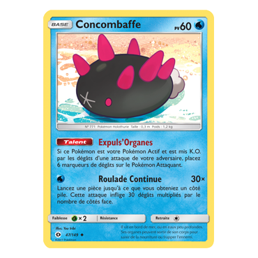 Carte Concombaffe - Peu commune de Pokémon Soleil et Lune (JCC) 47/149