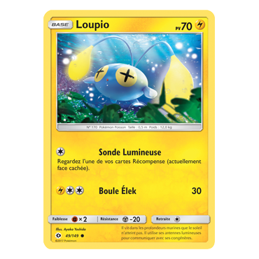 Carte Loupio - Commune de Pokémon Soleil et Lune (JCC) 49/149