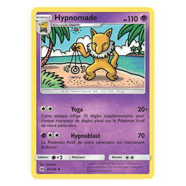Carte Hypnomade - Peu commune de Pokémon Soleil et Lune (JCC) 60/149