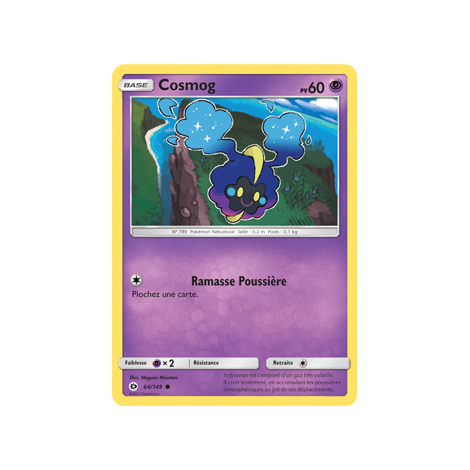 Cosmog 64/149 : Joyau Commune de l'extension Pokémon Soleil et Lune (JCC)