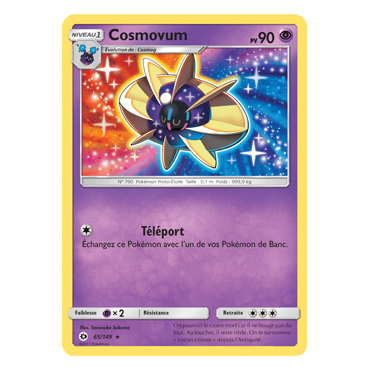 Cosmovum 65/149 : Joyau Rare de l'extension Pokémon Soleil et Lune (JCC)