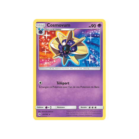 Cosmovum 65/149 : Joyau Rare de l'extension Pokémon Soleil et Lune (JCC)