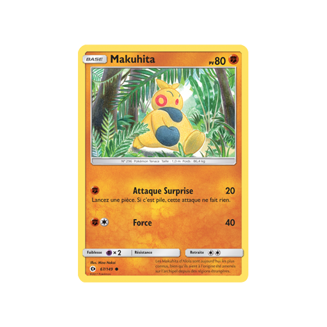 Découvrez Makuhita, carte Commune de la série Soleil et Lune (JCC)