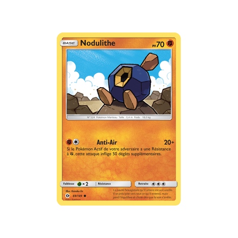 Carte Nodulithe - Commune de Pokémon Soleil et Lune (JCC) 69/149