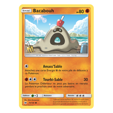 Bacabouh 74/149 : Joyau Commune de l'extension Pokémon Soleil et Lune (JCC)