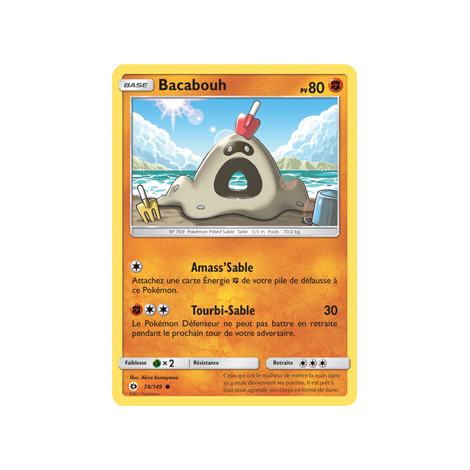 Bacabouh 74/149 : Joyau Commune de l'extension Pokémon Soleil et Lune (JCC)