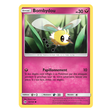Bombydou 92/149 : Joyau Commune de l'extension Pokémon Soleil et Lune (JCC)
