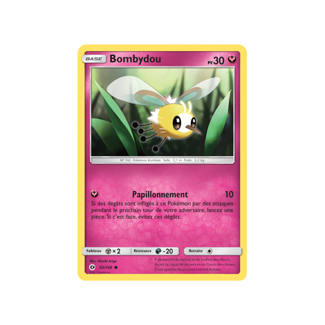 Bombydou 92/149 : Joyau Commune de l'extension Pokémon Soleil et Lune (JCC)